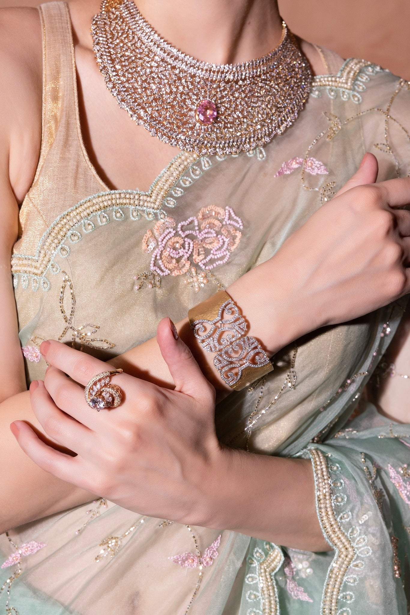 Diamond Elizabeth Necklace Set