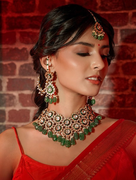 Polki Dahlia Choker Set