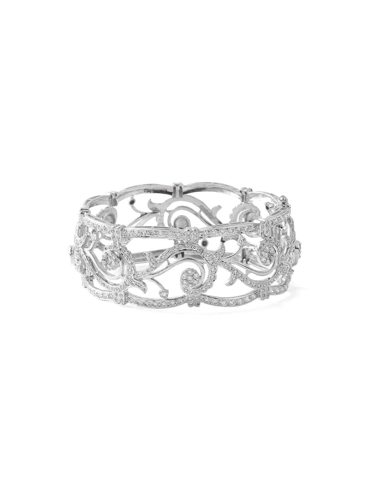 Filigree Diamond Cuff