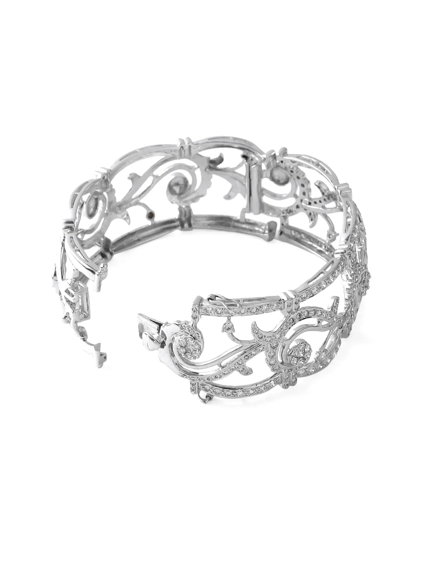 Filigree Diamond Cuff