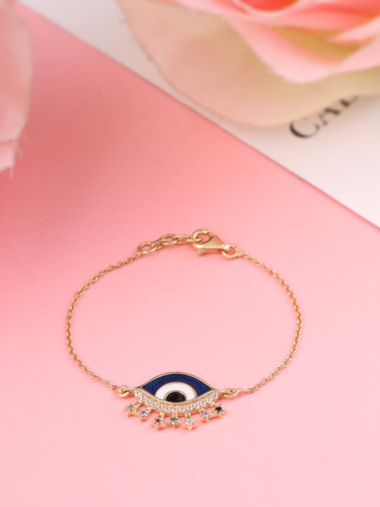 The Basic Evil Eye with Gold Chain