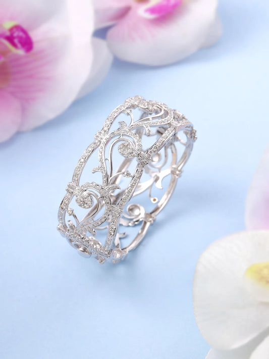 Filigree Diamond Cuff