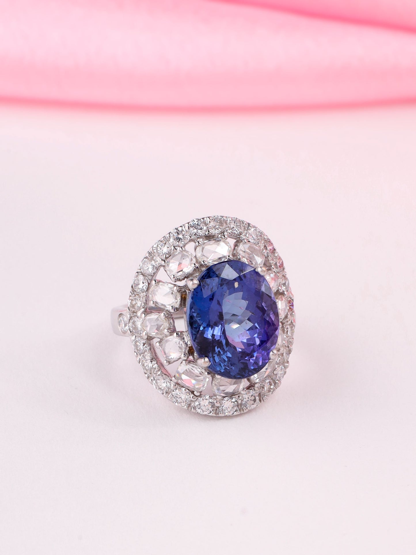 Mererani Tanzanite Rosecut Ring