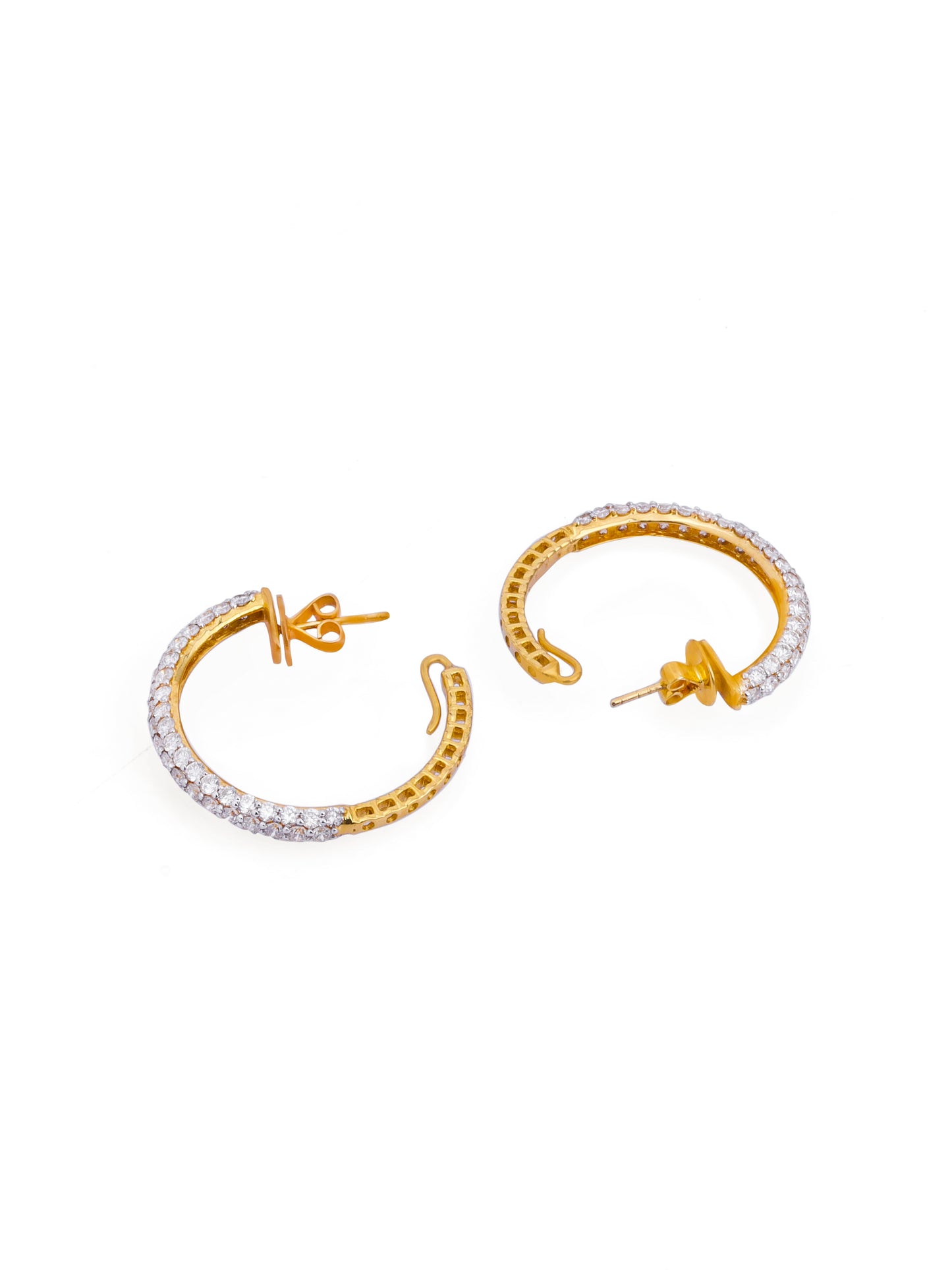 Elora's Coronet Diamond Hoops