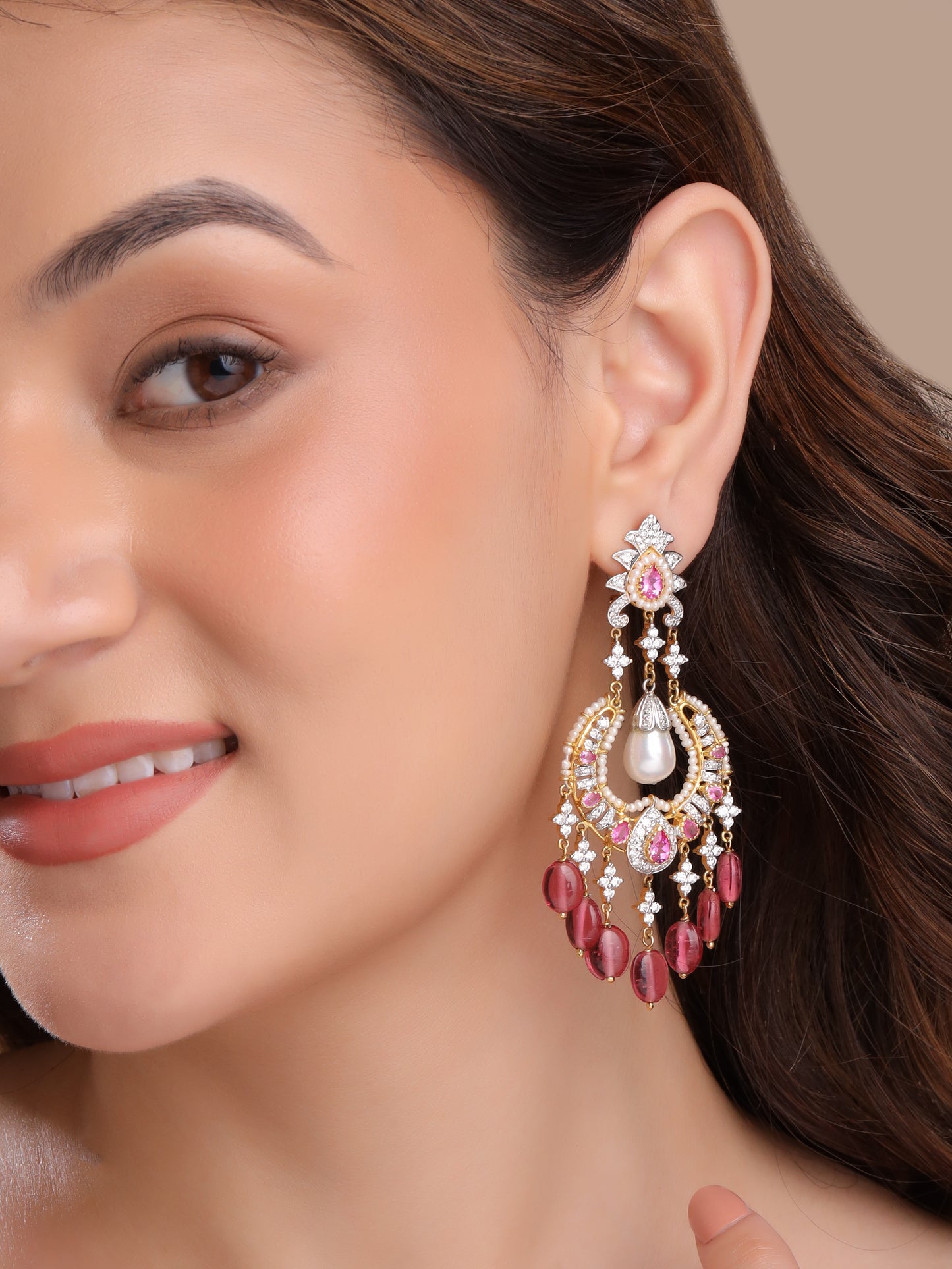 Majestic Diamond Treasures Chandbali