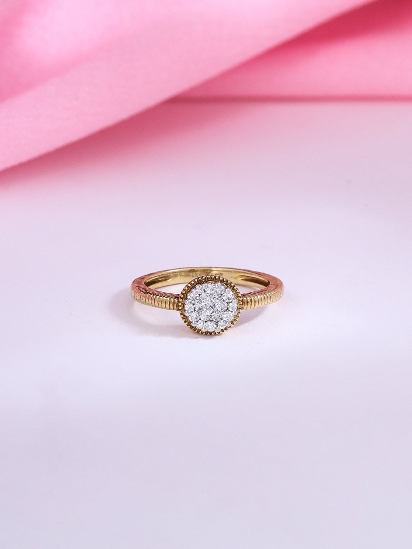 Clustered Diamond Ring