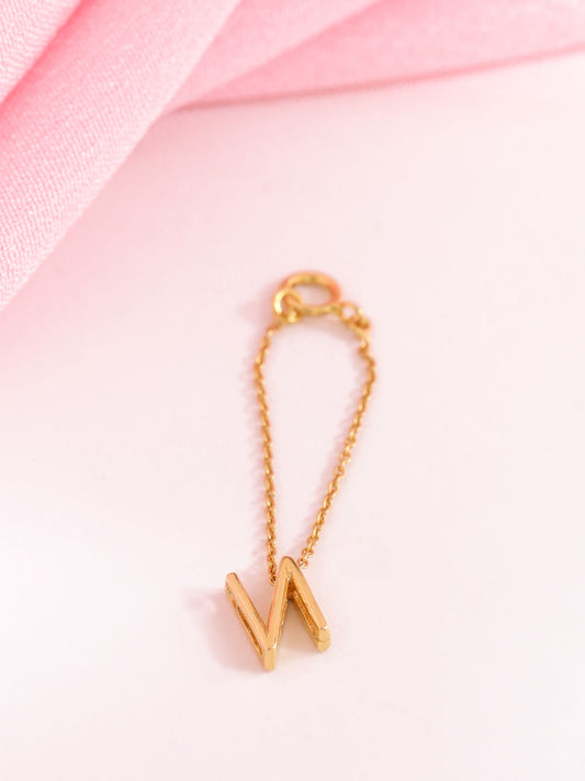 "N" INITIAL DANGLING WATCH CHARM