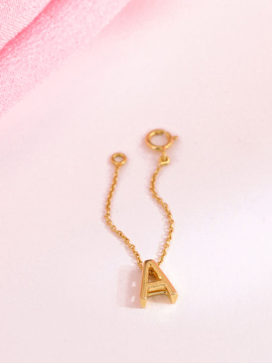 "A" INITIAL WATCH HANGING CHARM