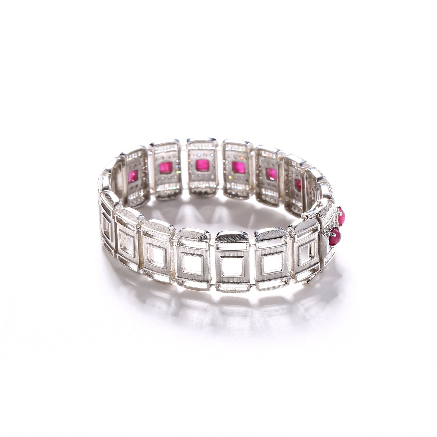 Diamond And  Ruby Bracelet