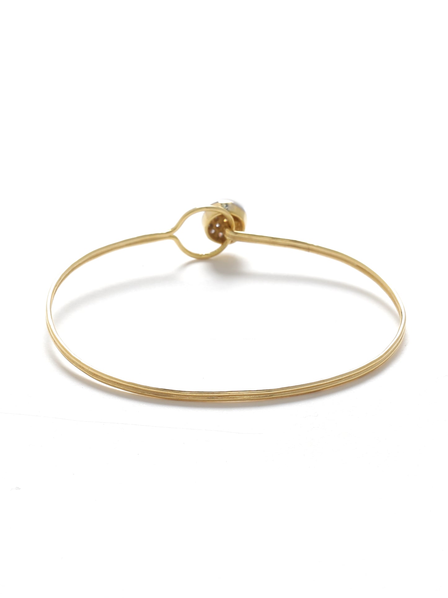 14KT Yellow Gold Diamond Wire Bracelet