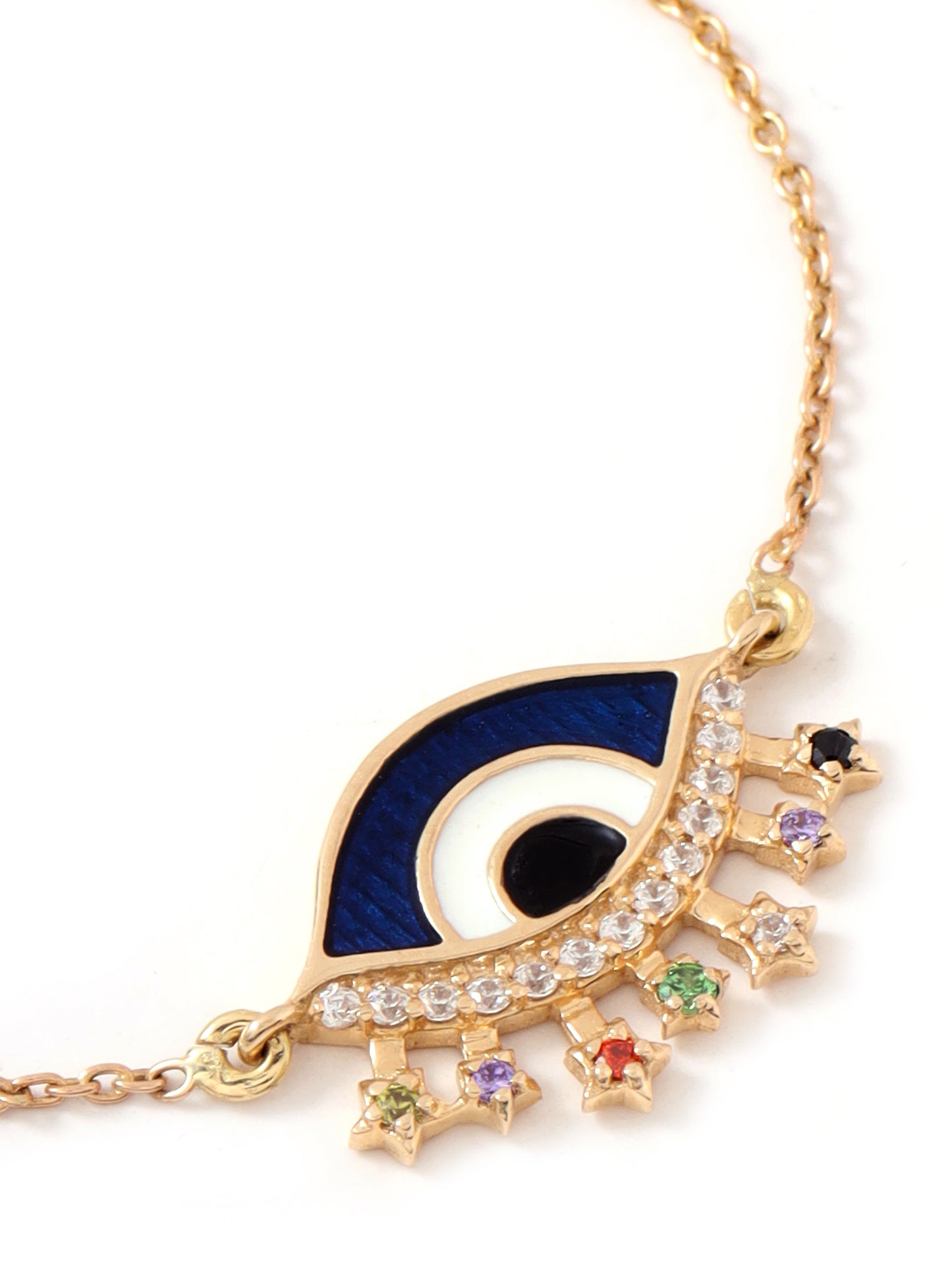 The Basic Evil Eye with Gold Chain