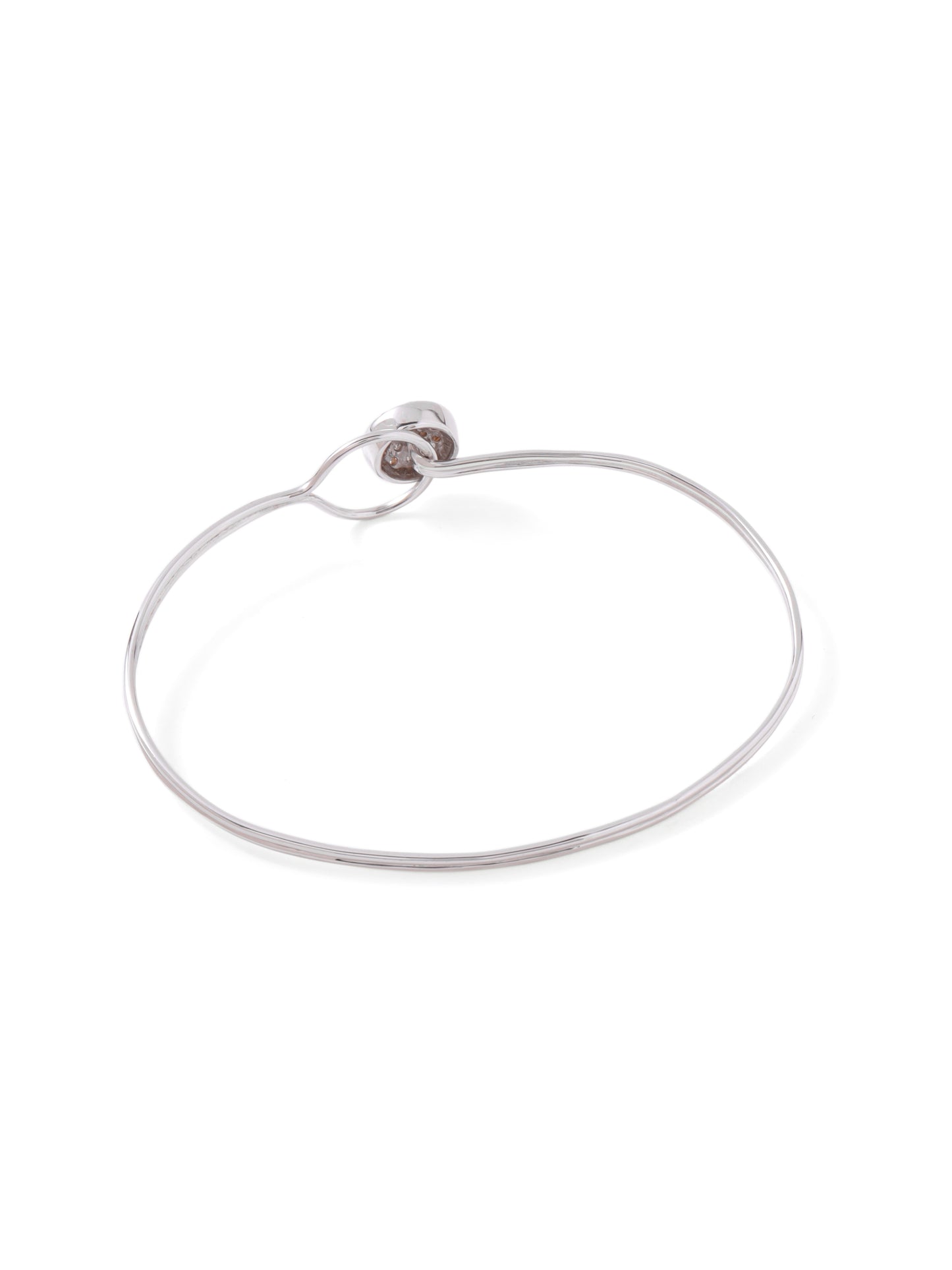 14KT White Gold Diamond Wire Bracelet