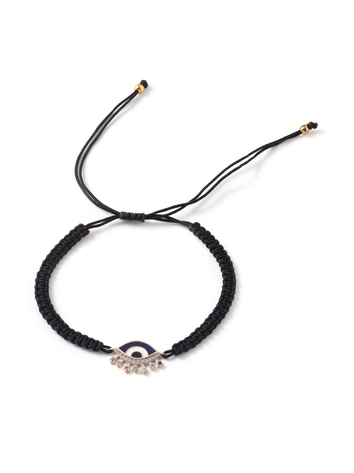 The Basic Evil Eye with Black Macrame Thread