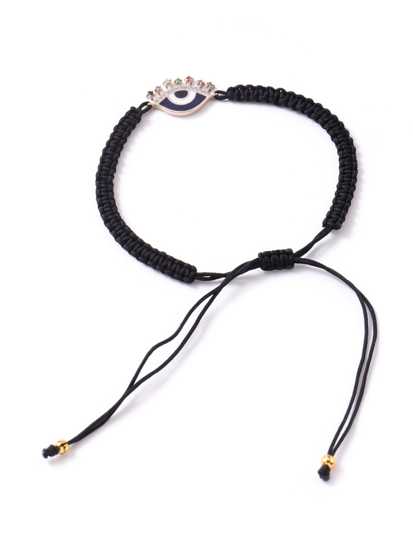 The Basic Evil Eye with Black Macrame Thread