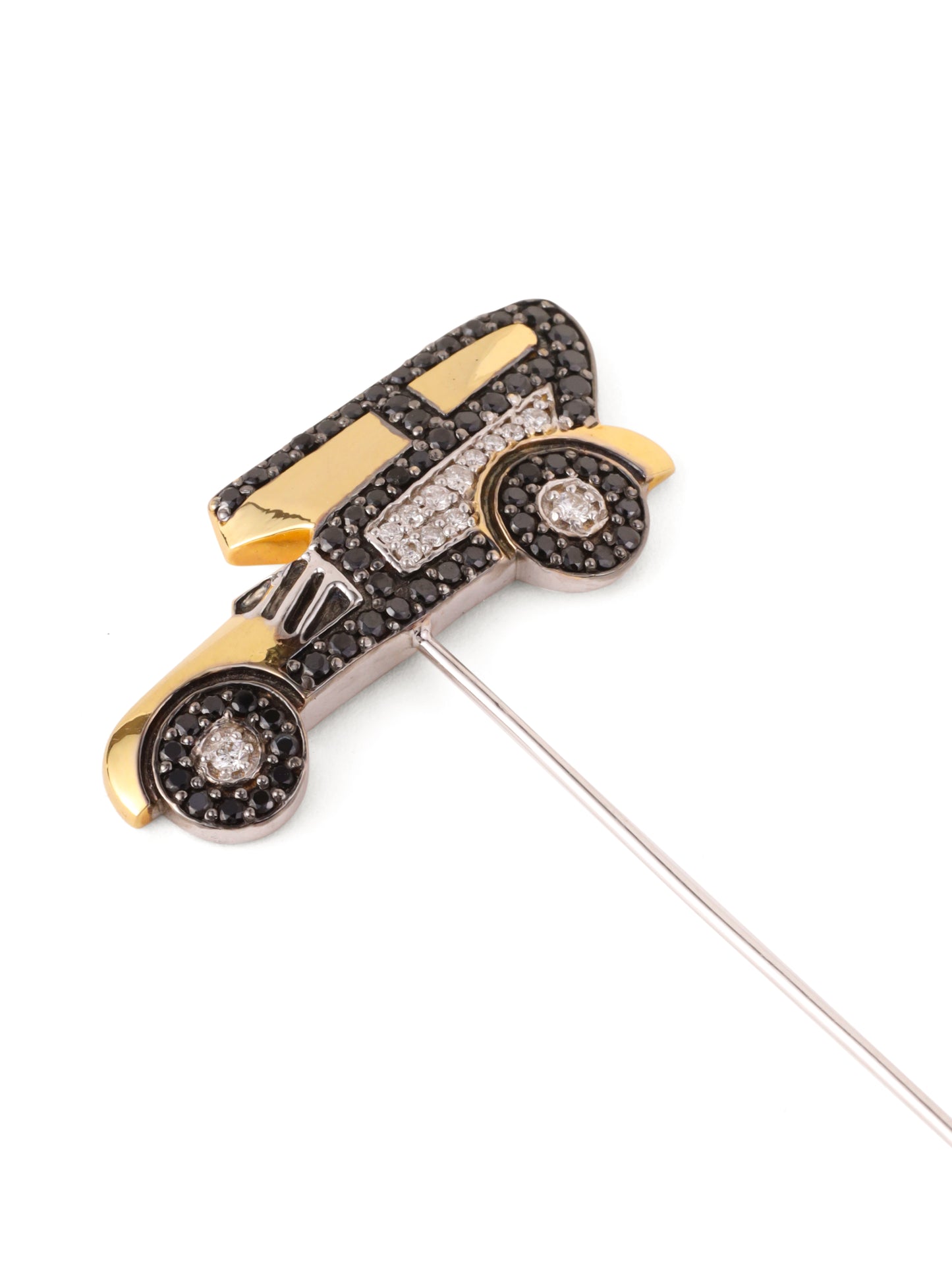 VINTAGE CAR TIE PIN - Diamond lapel pin