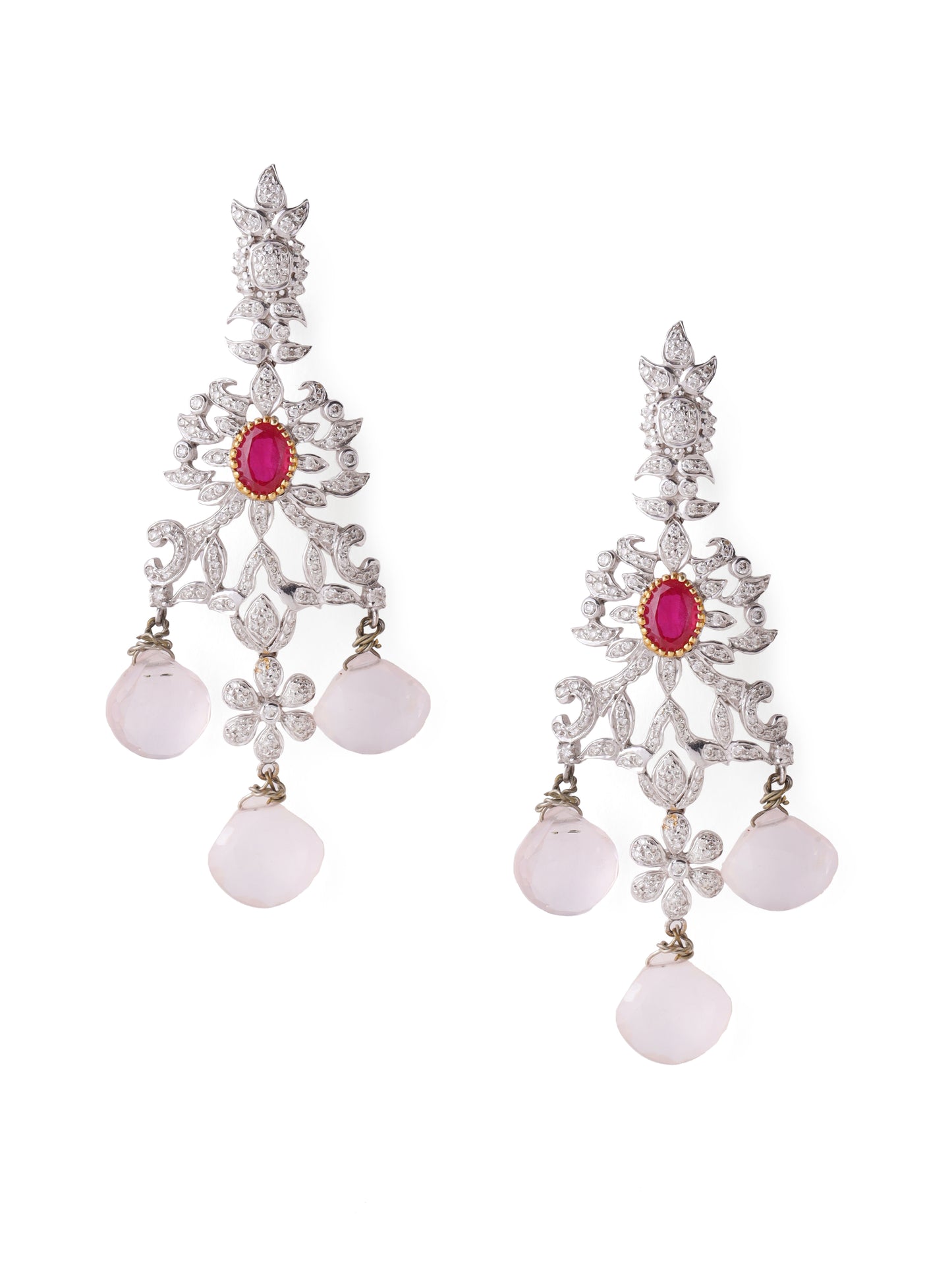 Rose chandeiler Earrings