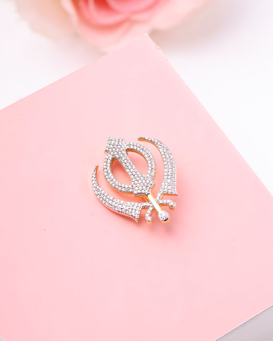 Khanda Shahab Diamond Brooch
