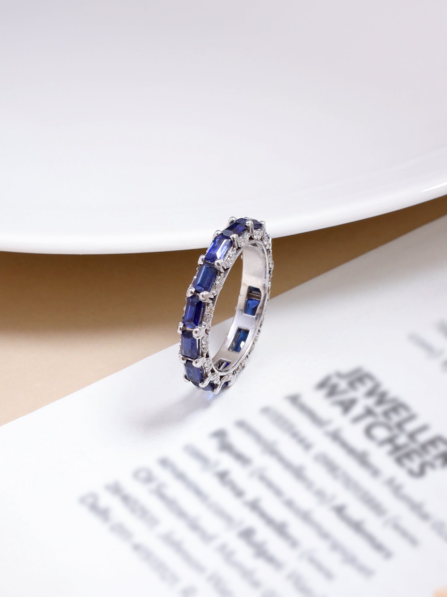 Spirit Diamond & Iolite Ring Band