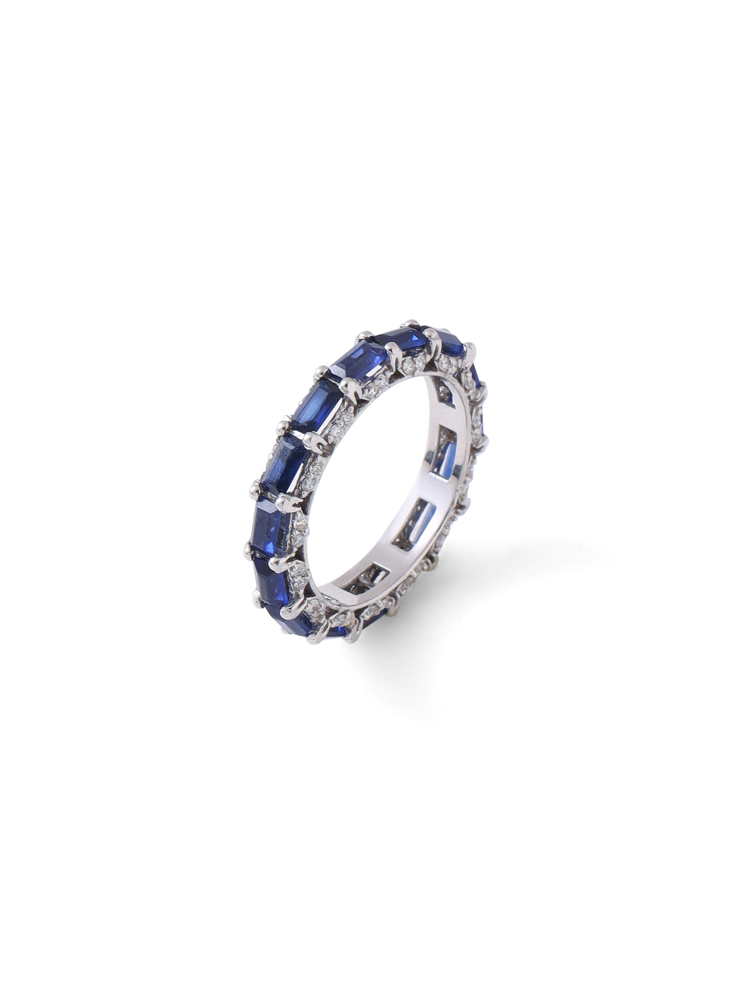 Spirit Diamond & Iolite Ring Band