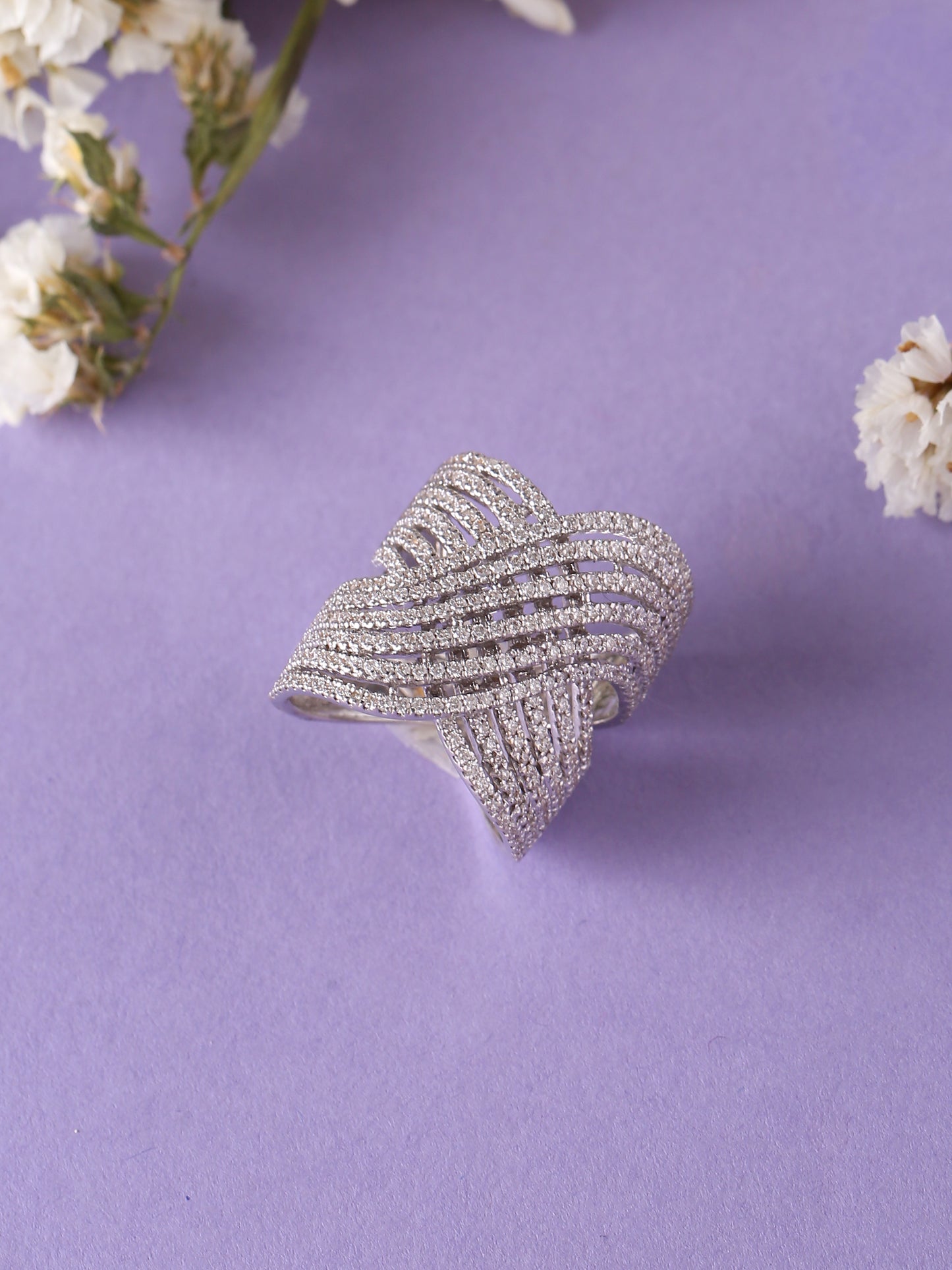Diamond Lines Ring