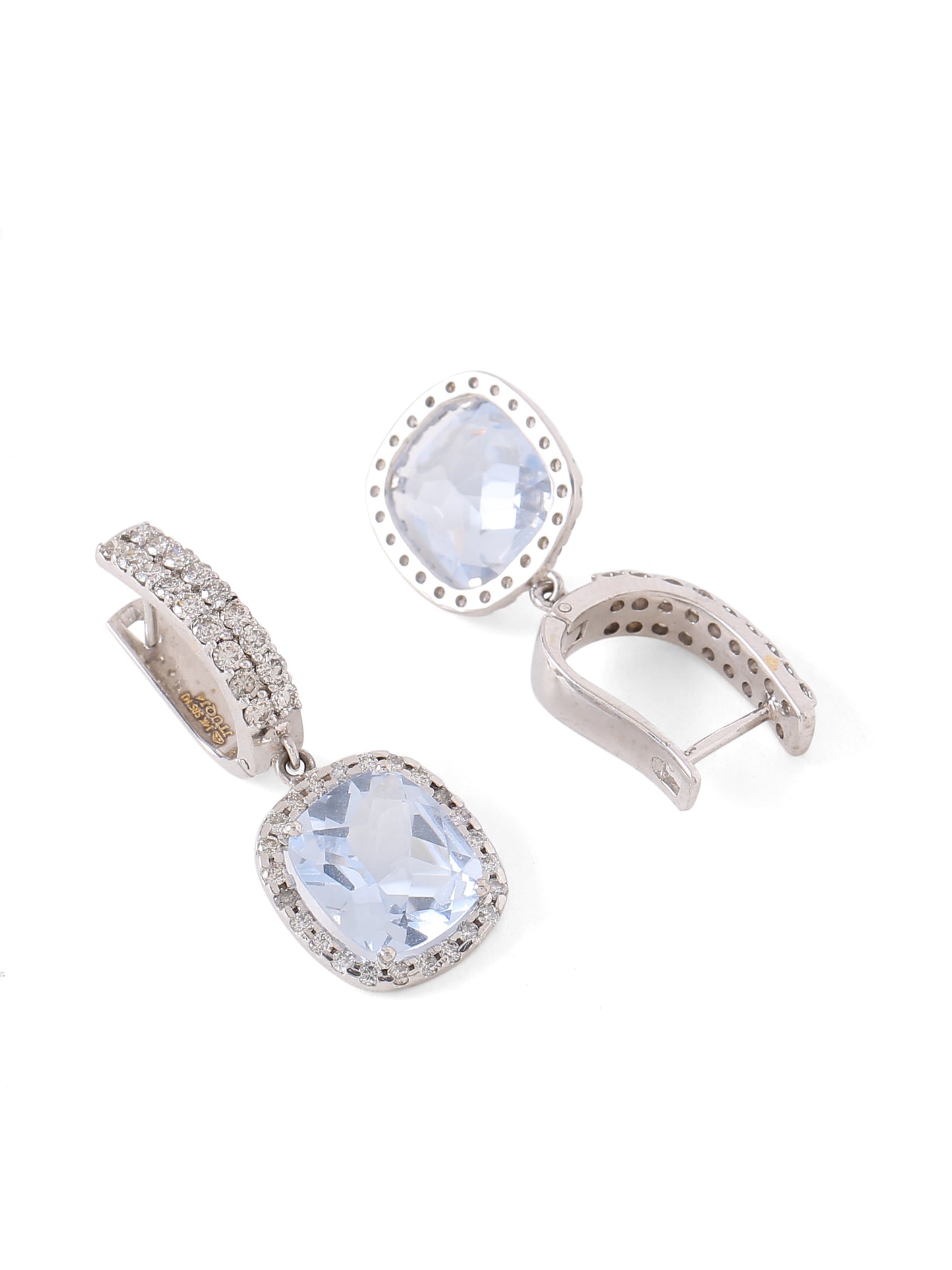 Aqua Blue Arcade Earrings