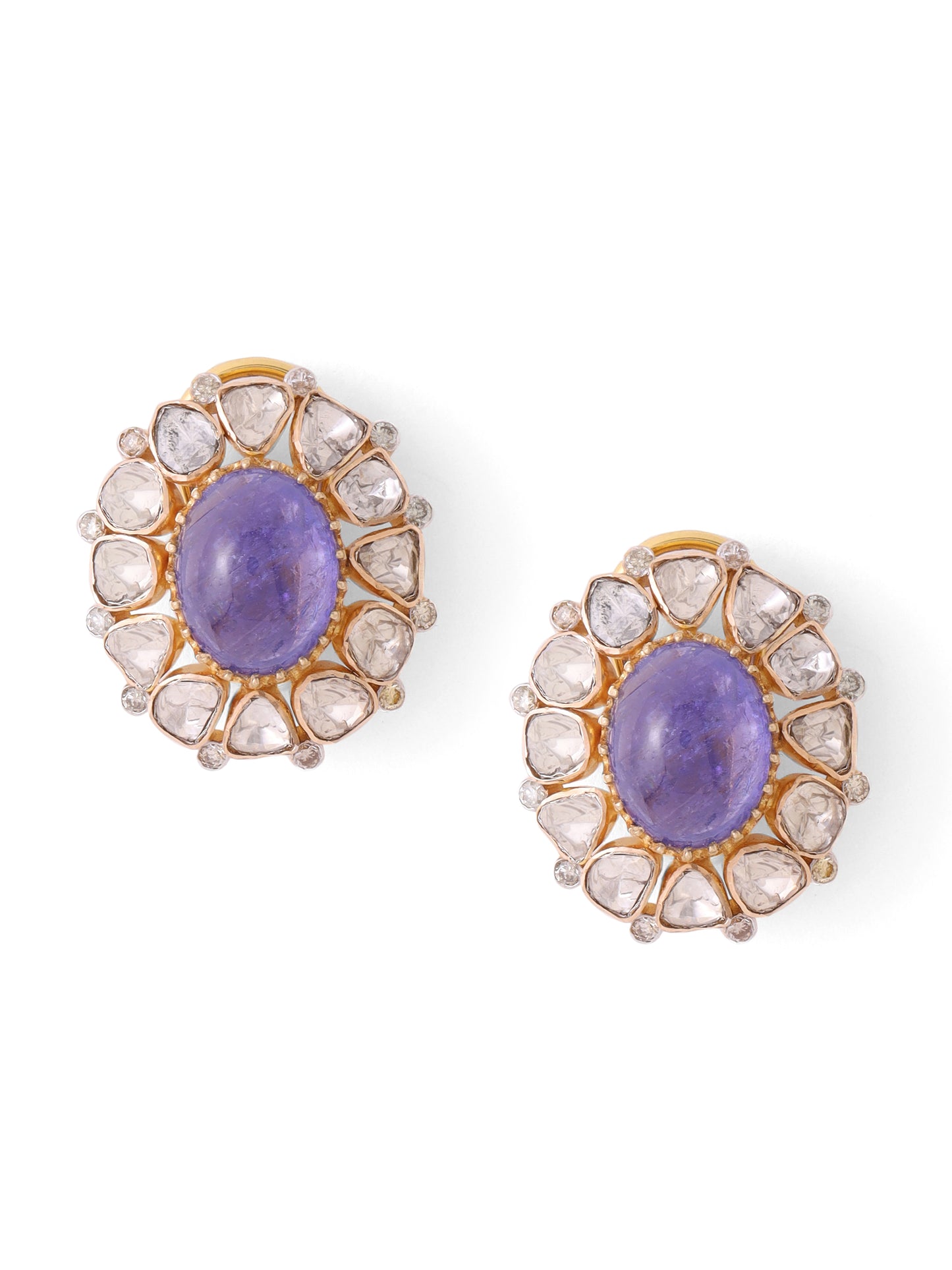 Polki & Tanzanite Gloaming Studs