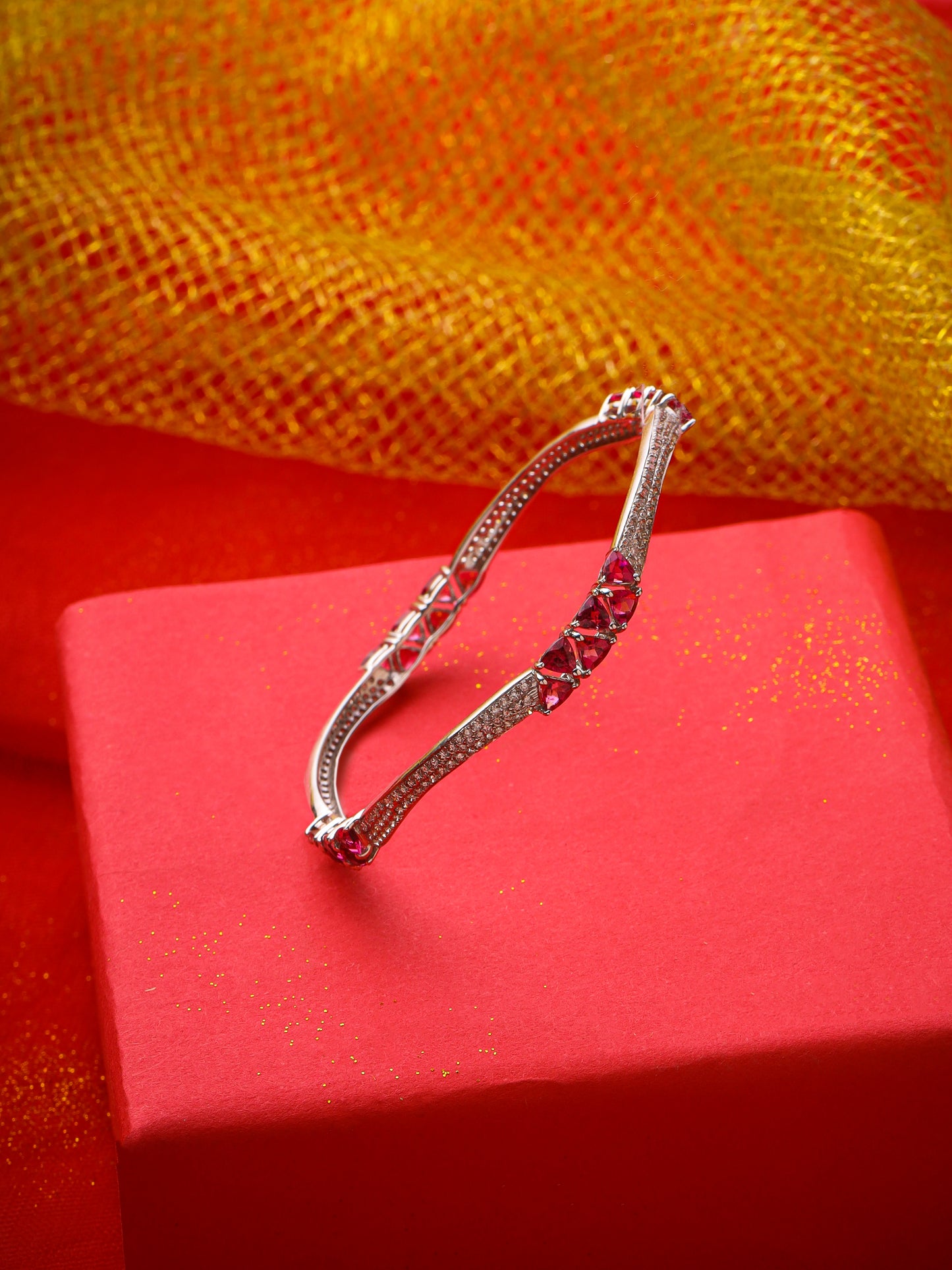 Twin Diamond Bangle