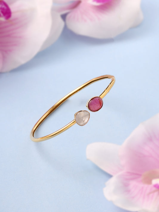 Polki & Ruby Spring Bracelet