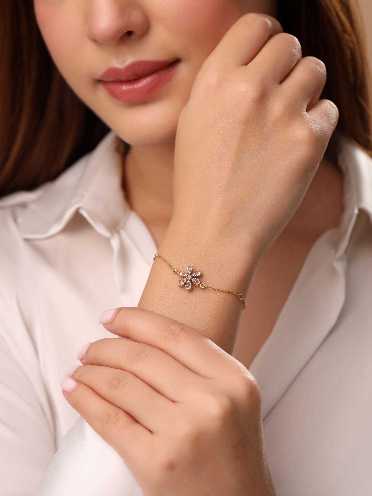 Flower Diamond Bracelet