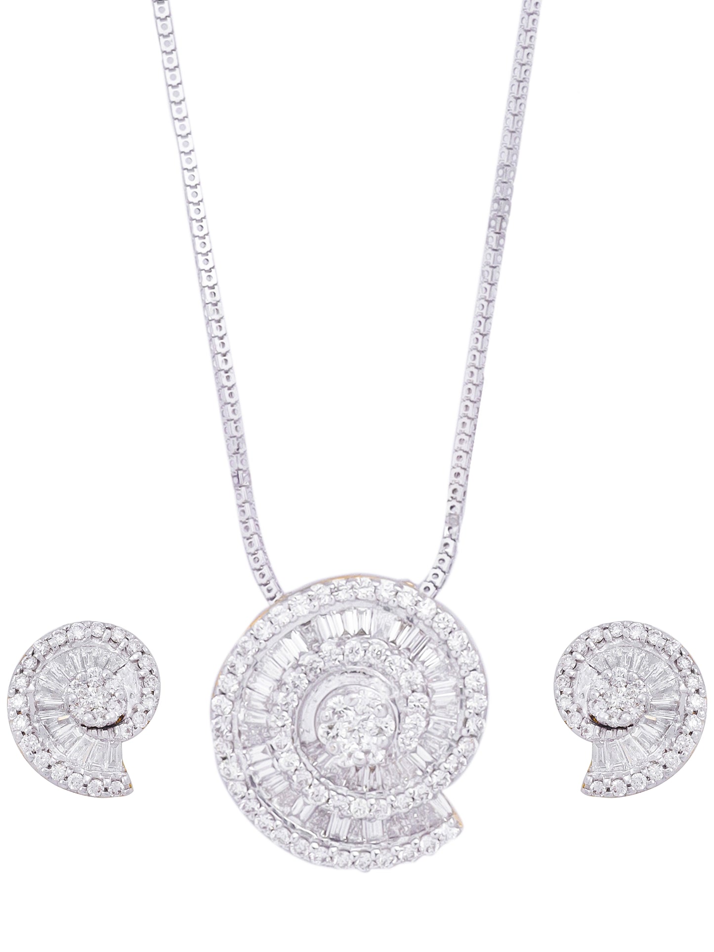 Victoria Diamond Pendant Set