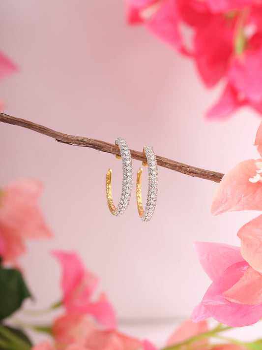 Elora's Coronet Diamond Hoops