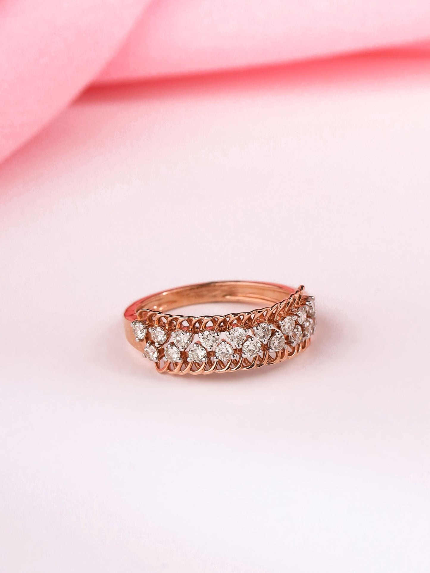 Cluster Diamond Forever Ring Band