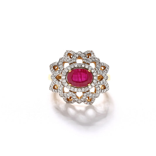 Diamond Ruby Ring