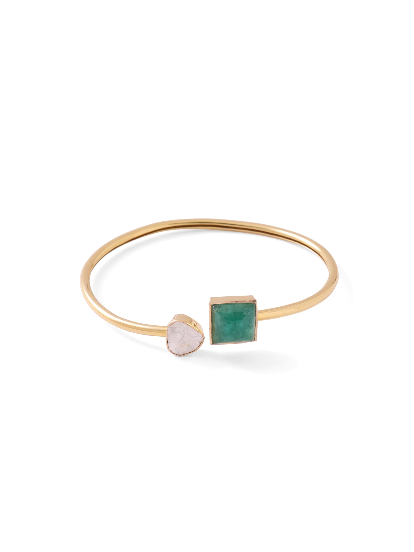 Polki & Emerald Spring Bracelet