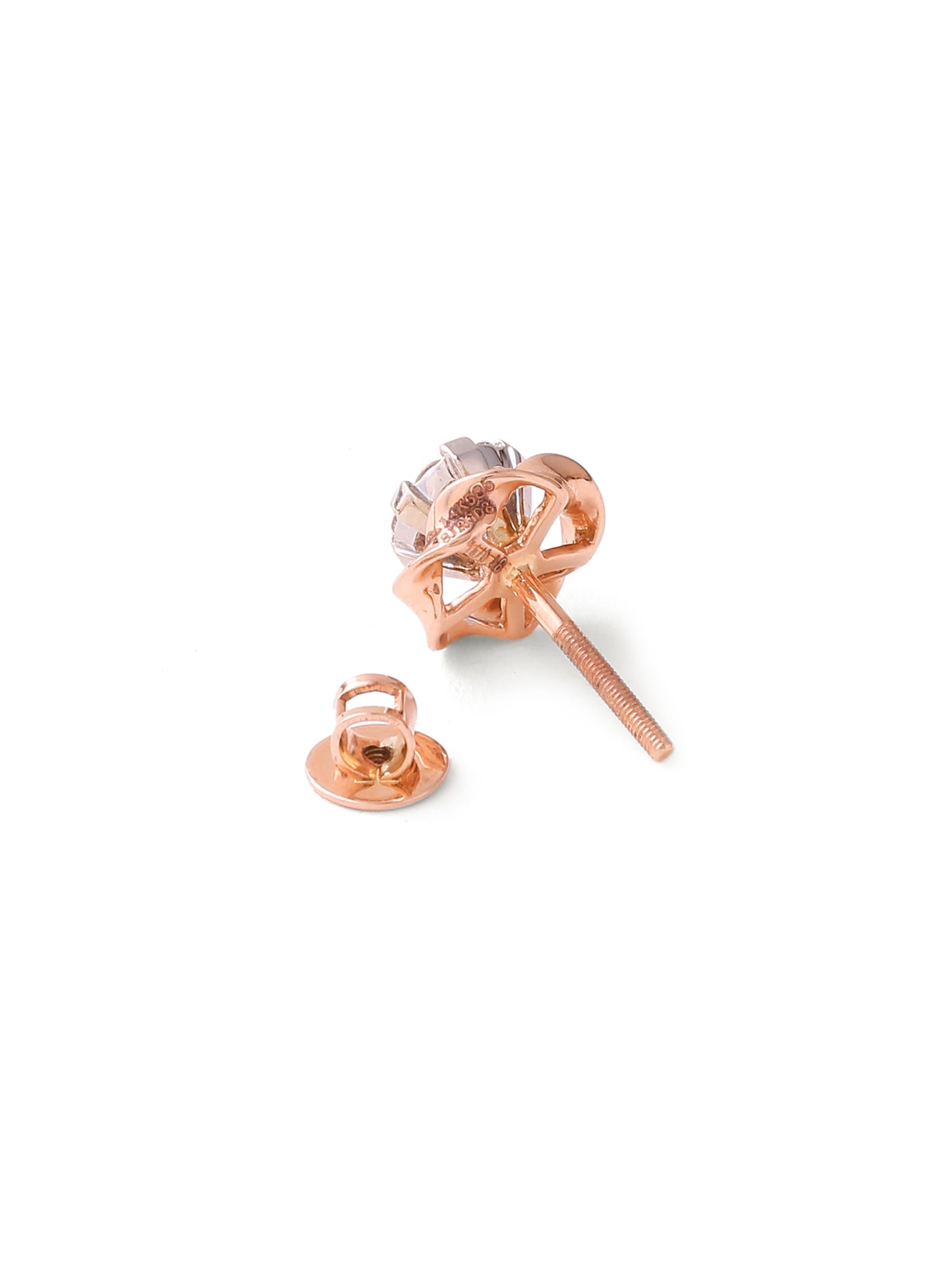 Diamond Cluster Rose Earrings