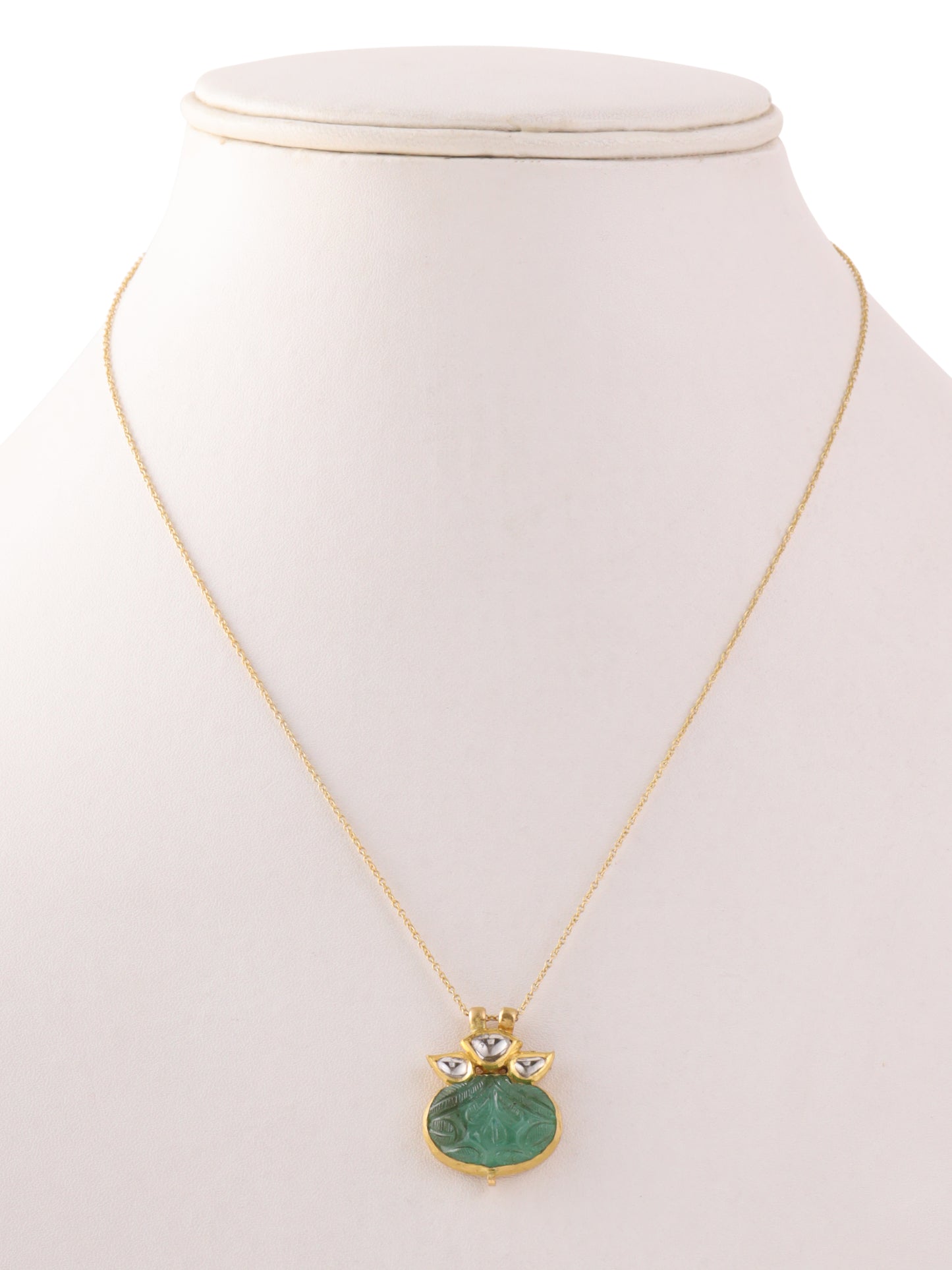 Emerald Forest Polki Necklace