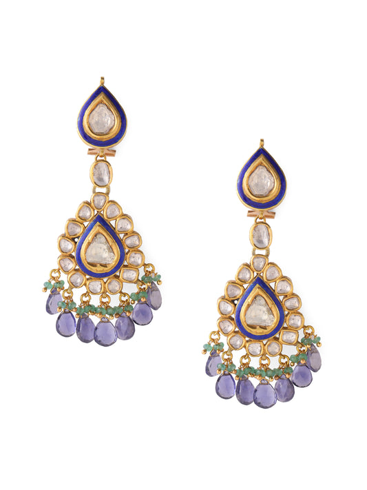 Oceanic Polki Opulence Earrings