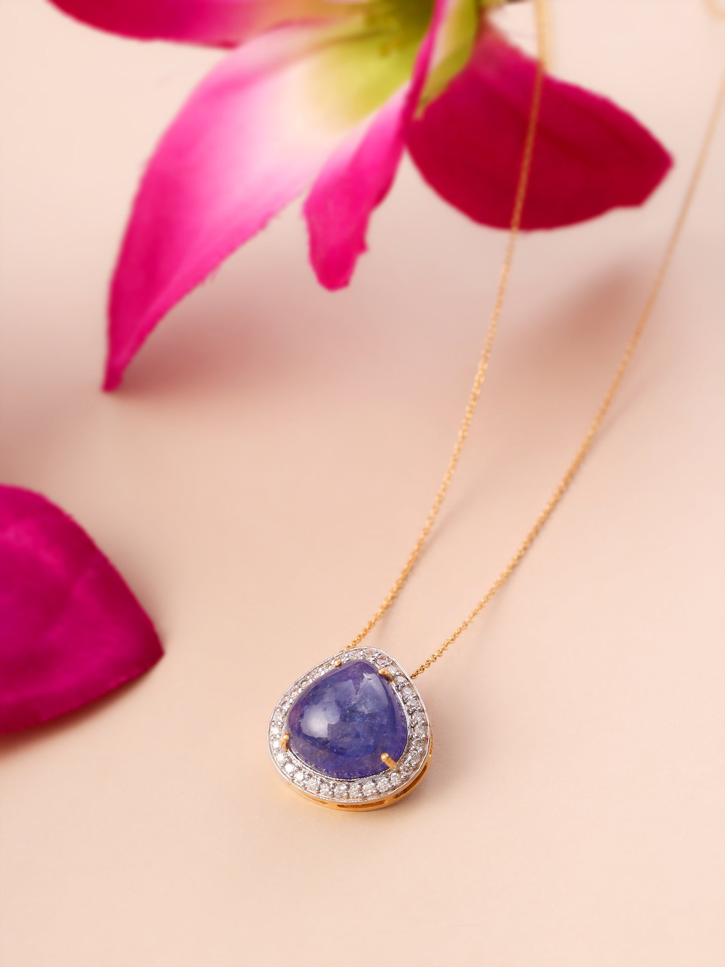 The Trine Tanzanite & Diamond Pendant