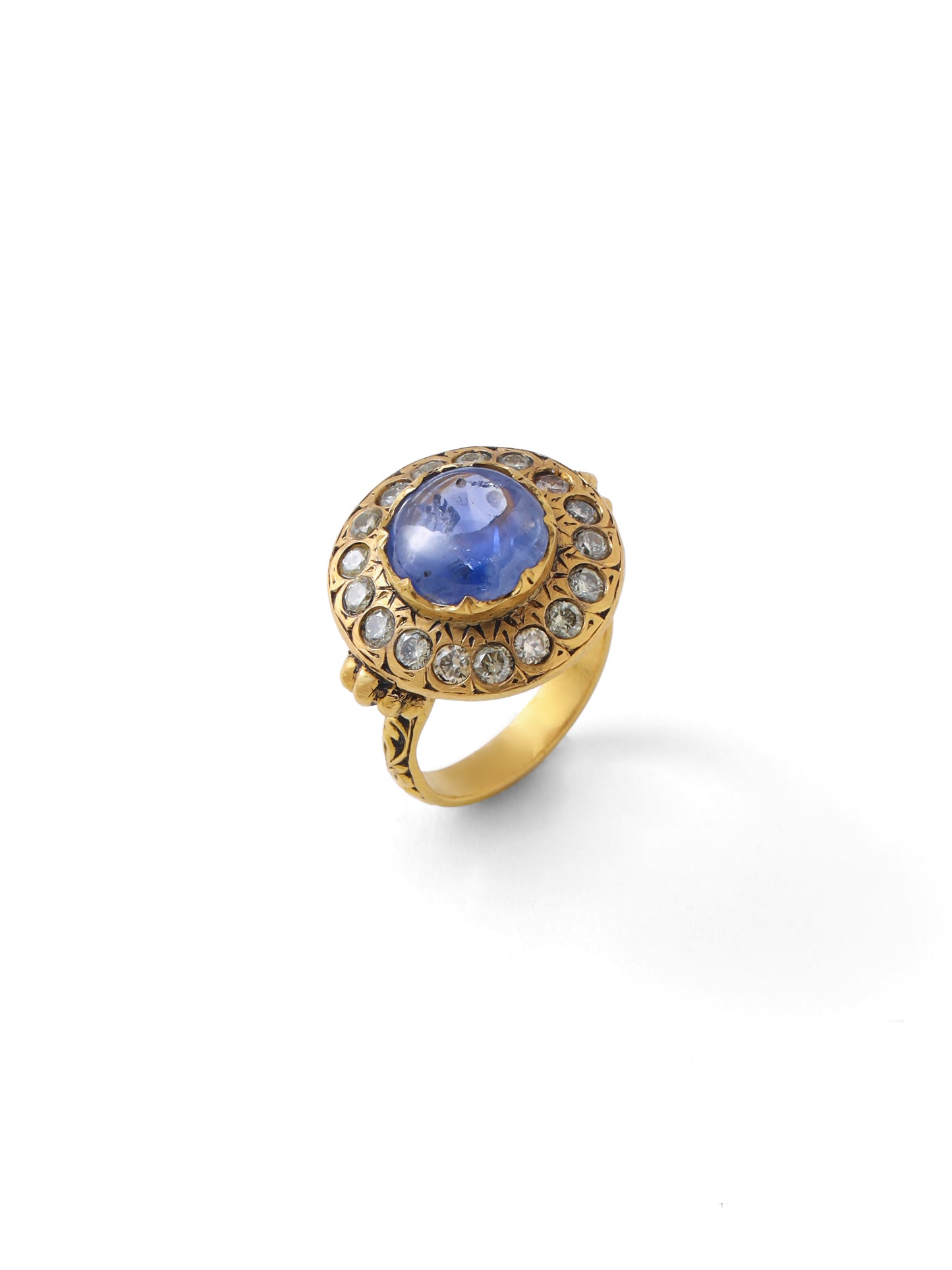 The Vintage Tazanite & Diamond Ring