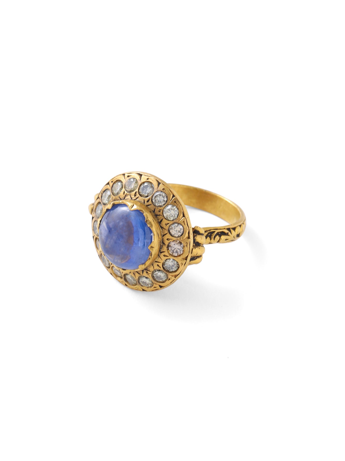 The Vintage Tazanite & Diamond Ring