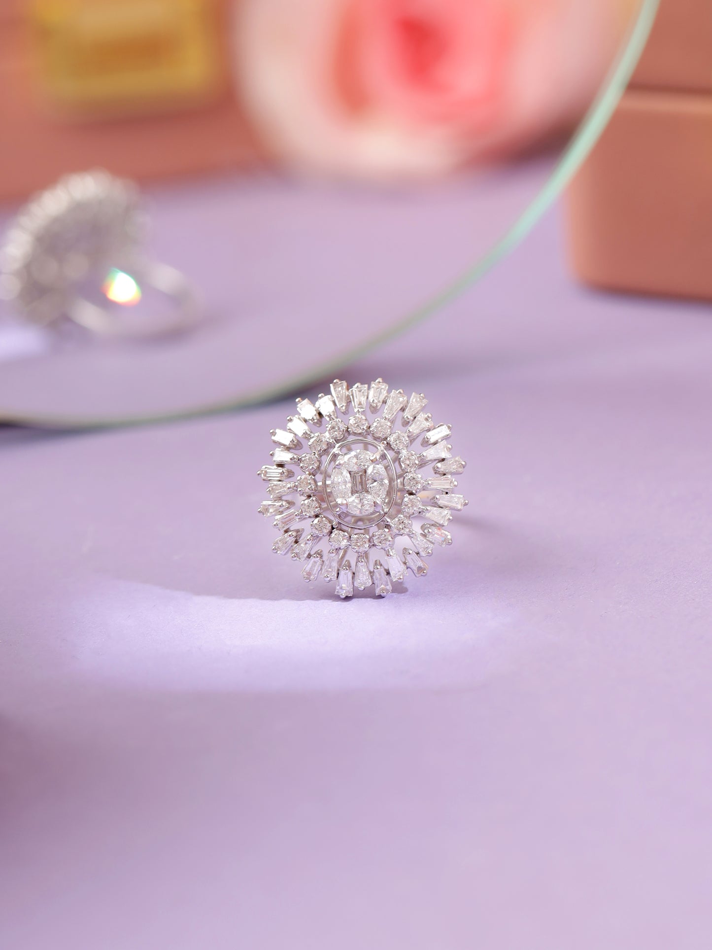 Floral Diamond Ring